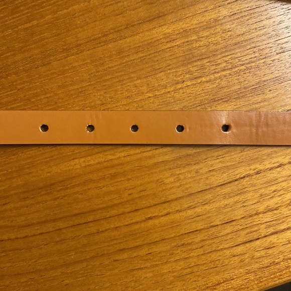 2/$30 Women black leather belt from Nordstrom Halogen, XS - Picture 3 of 8